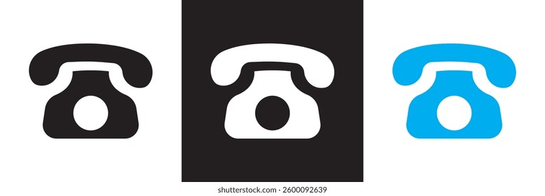 Ringing phone icon.  Vector illustration. isolated on white and black background. EPS 10
