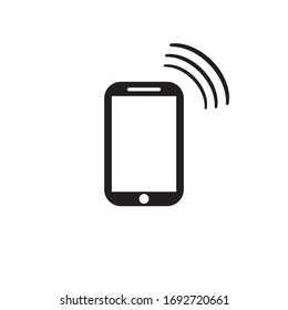 ringing phone illustration logo vector