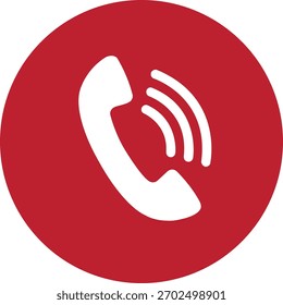 Conjunto de iconos simples de teléfono sonando. Smartphone sonando. Señal de teléfono. Vector