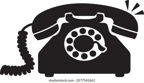 Ringing phone simple icon. phone ringing. Phone sign Vector design