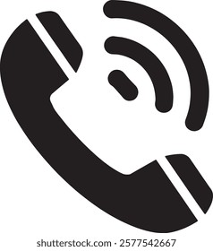 Ringing phone simple icon. phone ringing. Phone sign Vector design