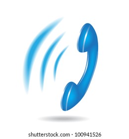 ringing phone vector