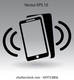 Ringing phone vector icon