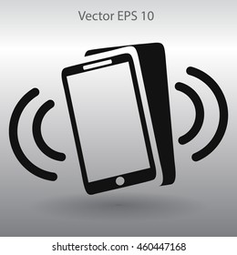 Ringing phone vector icon