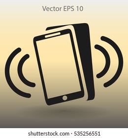 Ringing phone vector icon