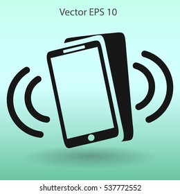 Ringing phone vector icon