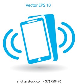 Ringing phonel vector icon