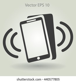 Ringing phonel vector icon