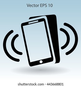 Ringing phonel vector icon