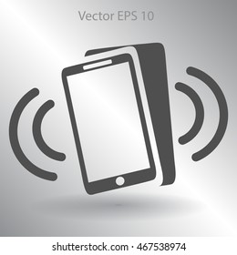 Ringing phonel vector icon