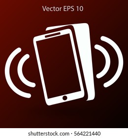 Ringing phonel vector icon