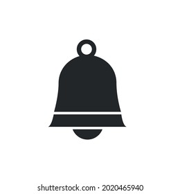 Ringing sign, bell icon isolated on white background