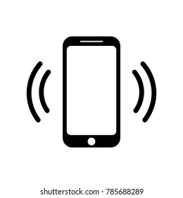 Ringing smartphone icon. Mobile phone ringing or vibrating flat icon for apps and websites