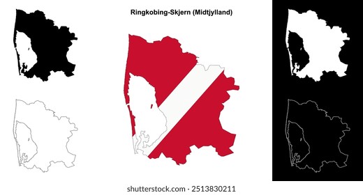 Ringkobing-Skjern mapa do município definido