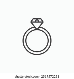 Ringlinesimple icon in line style.