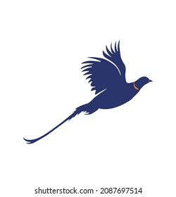 Ring-necked Pheasant Bird Logo Vector and Illustration Artwork