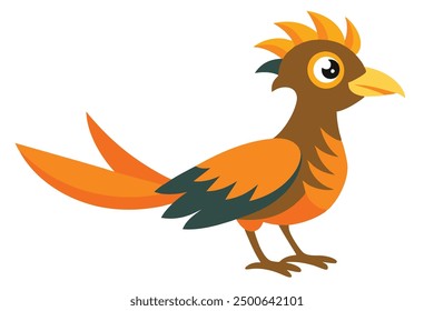 Ring-Necked Pheasant on Vector Illustration