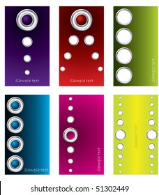 Rings & buttons business card set