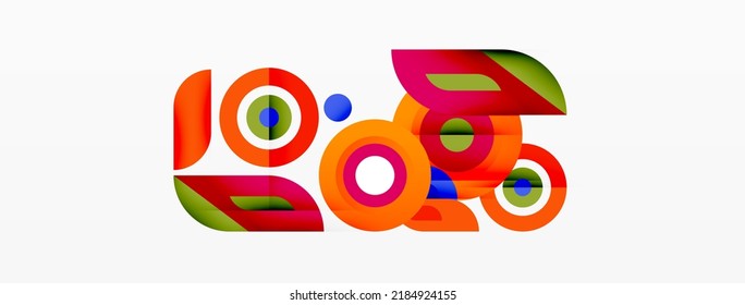 Ringe und Kreise, geometrischer abstrakter Hintergrund für Tapete, Banner, Hintergrund