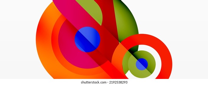 Anillos y círculos fondo abstracto geométrico para papel pintado, pancarta, fondo