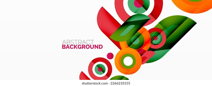 Rings and circles geometric abstract background for wallpaper, banner, backdrop