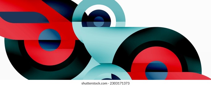 Anillos y círculos fondo abstracto geométrico para papel pintado, pancarta, fondo