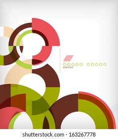 Rings geometric shapes abstract background