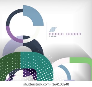 Anéis formas geométricas plano de fundo abstrato