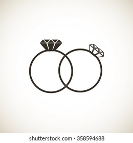 Rings Icon Stock Vector (Royalty Free) 358594688 | Shutterstock