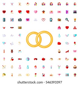 rings icon illustration isolated vector sign symbol