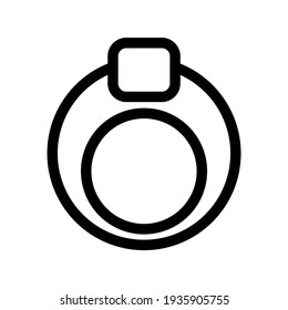 rings icon or logo isolated sign symbol vector illustration - high quality black style vector icons
