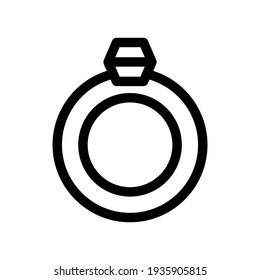 rings icon or logo isolated sign symbol vector illustration - high quality black style vector icons
