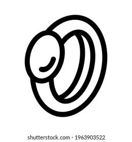 rings icon or logo isolated sign symbol vector illustration - high quality black style vector icons
