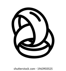 rings icon or logo isolated sign symbol vector illustration - high quality black style vector icons
