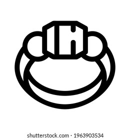 rings icon or logo isolated sign symbol vector illustration - high quality black style vector icons
