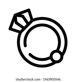 rings icon or logo isolated sign symbol vector illustration - high quality black style vector icons

