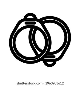 rings icon or logo isolated sign symbol vector illustration - high quality black style vector icons

