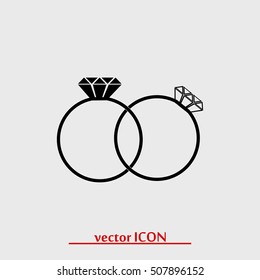 rings icon, vector best flat icon, EPS