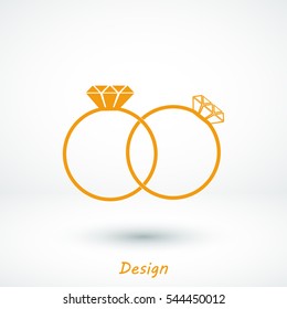 rings icon, vector best flat icon, EPS