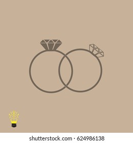 rings icon, vector best flat icon, EPS