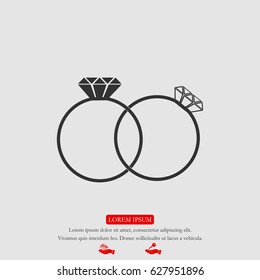 rings icon, vector best flat icon, EPS
