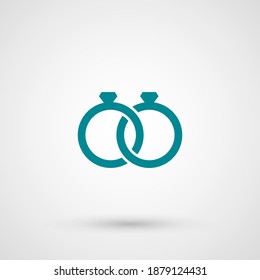 rings icon. Vector illustration EPS 10.