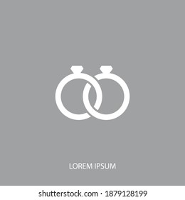 rings icon. Vector illustration EPS 10.