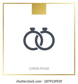 rings icon. Vector illustration EPS 10.