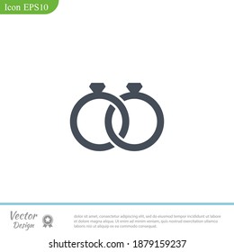 rings icon. Vector illustration EPS 10.
