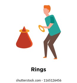 Rings icon vector isolated on white background, Rings transparent sign , human illustrations , human illustrations