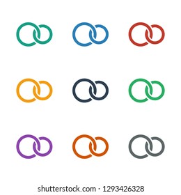rings icon white background. Editable filled rings icon from love. Trendy rings icon for web and mobile.