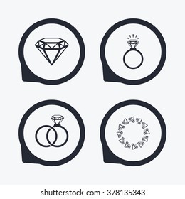 4 Engagement Icons Vector Set Diamond Stock Vector (Royalty Free ...