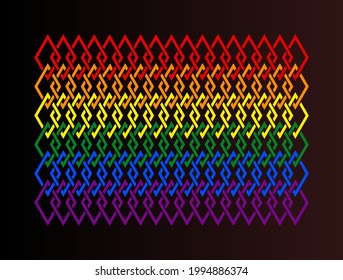 Rings in LGBT colors. Rings illustration background in LGBT template colors for internet
