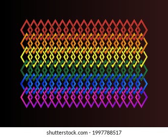 Rings in LGBT colors. Rings illustration background in LGBT template colors for internet
